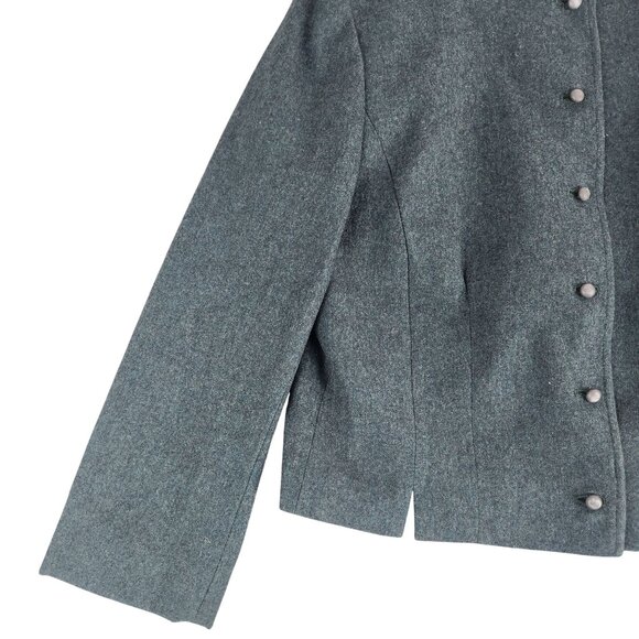 Vintage Pendleton Womens Cropped Wool Jacket With Button Closure Size 14 USA - Picture 3 of 10
